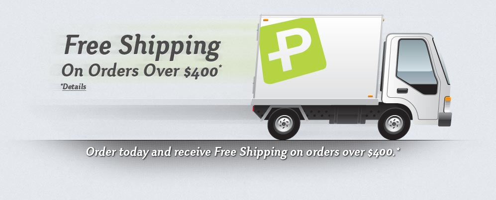 Free Shipping On Orders Over $400.00