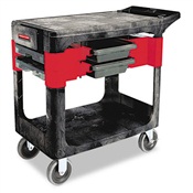Rubbermaid® Commercial Two-Shelf Trades Cart