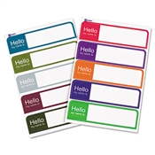 Avery® "Hello" Flexible Self-Adhesive Mini Name Badge Labels