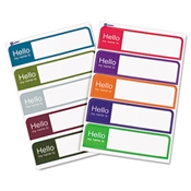 Avery® "Hello" Flexible Self-Adhesive Mini Name Badge Labels