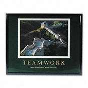 Advantus® "Teamwork-Great Wall of China" Framed Motivational Prints