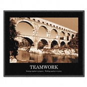 Advantus® "Sepia-tone Teamwork" Framed Motivational Prints