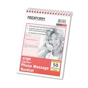 Rediform® Desk Saver Line™ Wirebound Message Book