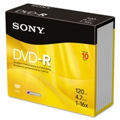 Sony® DVD-R Recordable Discs